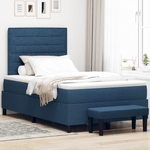 Casa si Gradina - Mobilier - Paturi si accesorii - Paturi - Pat cu arcuri si saltea albastra 120x200 cm din tesatura - Infinity.ro