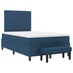 Casa si Gradina - Mobilier - Paturi si accesorii - Paturi - Pat cu arcuri si saltea albastra 120x200 cm din tesatura - Infinity.ro