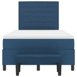 Casa si Gradina - Mobilier - Paturi si accesorii - Paturi - Pat cu arcuri si saltea albastra 120x200 cm din tesatura - Infinity.ro