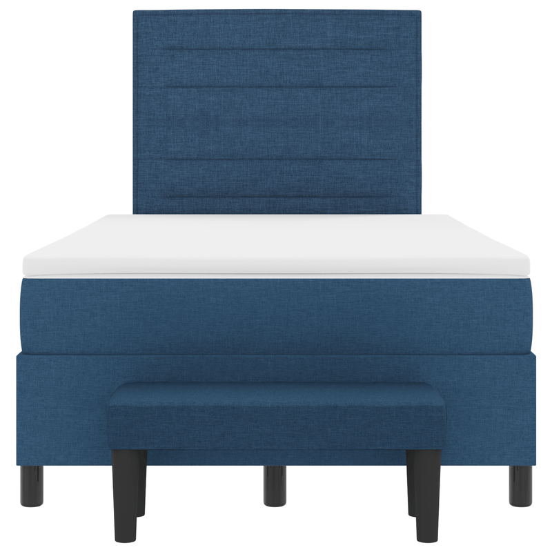 Casa si Gradina - Mobilier - Paturi si accesorii - Paturi - Pat cu arcuri si saltea albastra 120x200 cm din tesatura - Infinity.ro
