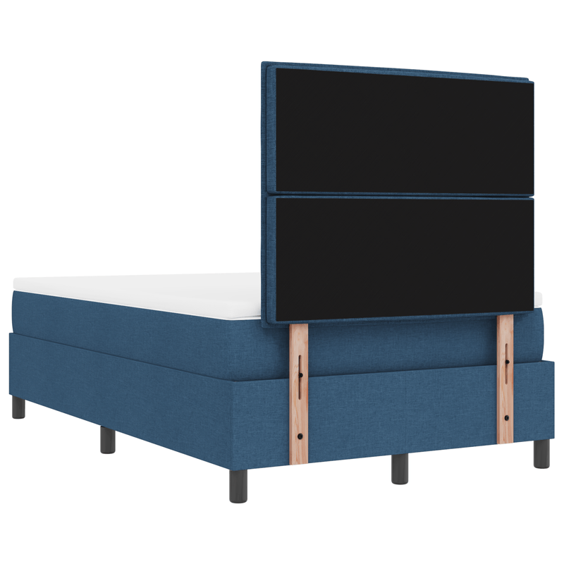 Casa si Gradina - Mobilier - Paturi si accesorii - Paturi - Pat cu arcuri si saltea albastra 120x200 cm din tesatura - Infinity.ro