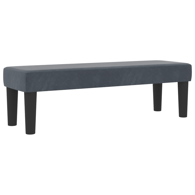 Casa si Gradina - Mobilier - Paturi si accesorii - Paturi - Pat cu arcuri cu saltea & banca gri inchis 160x200 cm catifea - Infinity.ro