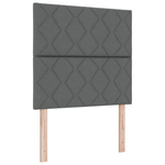 Casa si Gradina - Mobilier - Paturi si accesorii - Paturi - Pat cu arcuri cu saltea si banca gri inchis 90x190 cm tesatura - Infinity.ro