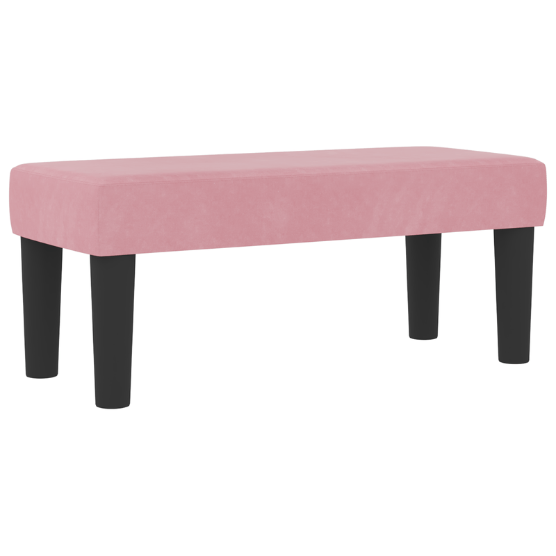 Casa si Gradina - Mobilier - Paturi si accesorii - Paturi - Pat cu Arc cu Saltea & Banca Roz 90x200 cm Catifea - Infinity.ro