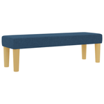 Casa si Gradina - Mobilier - Paturi si accesorii - Paturi - Pat cu arcuri, saltea si banca albastra 120x200 cm tesatura - Infinity.ro
