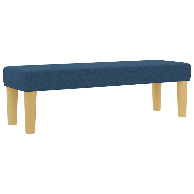 Casa si Gradina - Mobilier - Paturi si accesorii - Paturi - Pat cu arcuri, saltea si banca albastra 120x200 cm tesatura - Infinity.ro