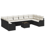 Casa si Gradina - Gradina si terasa - Mobilier exterior - Canapele si fotolii gradina - Set de canapea pentru gradina 10 piese cu perne Brown Rattan Polimeric - Infinity.ro