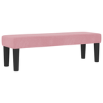 Casa si Gradina - Mobilier - Paturi si accesorii - Paturi - Pat cu saltea si banca Roz 120x200 cm Catifea - Infinity.ro