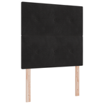 Casa si Gradina - Mobilier - Paturi si accesorii - Paturi - Pat cu arcuri cu saltea si banca Negru 90x200 cm Catifea - Infinity.ro