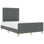 Casa si Gradina - Mobilier - Paturi si accesorii - Paturi - Cadru de pat, gri inchis, 140x190 cm, textil - Infinity.ro