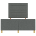 Casa si Gradina - Mobilier - Paturi si accesorii - Paturi - Cadru de pat, gri inchis, 140x190 cm, textil - Infinity.ro