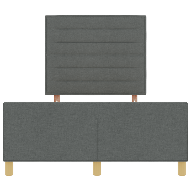 Casa si Gradina - Mobilier - Paturi si accesorii - Paturi - Cadru de pat, gri inchis, 140x190 cm, textil - Infinity.ro