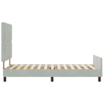 Casa si Gradina - Mobilier - Paturi si accesorii - Paturi - Cadru de pat, gri deschis, 90x190 cm, catifea - Infinity.ro
