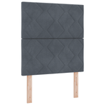 Casa si Gradina - Mobilier - Paturi si accesorii - Paturi - Pat cu arcuri cu saltea si banca gri inchis 80x200 cm catifea - Infinity.ro