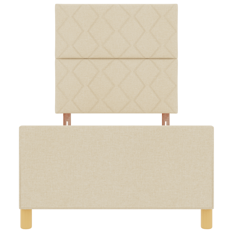 Casa si Gradina - Mobilier - Paturi si accesorii - Paturi - Cadru de pat, crem, 90x190 cm, textil - Infinity.ro