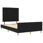 Casa si Gradina - Mobilier - Paturi si accesorii - Paturi - Cadru de pat, negru, 140x190 cm, textil - Infinity.ro