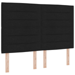Casa si Gradina - Mobilier - Paturi si accesorii - Paturi - Cadru de pat, negru, 140x190 cm, textil - Infinity.ro
