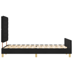 Casa si Gradina - Mobilier - Paturi si accesorii - Paturi - Cadru de pat, negru, 140x190 cm, textil - Infinity.ro