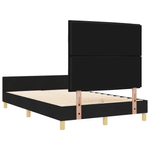 Casa si Gradina - Mobilier - Paturi si accesorii - Paturi - Cadru de pat, negru, 140x190 cm, textil - Infinity.ro