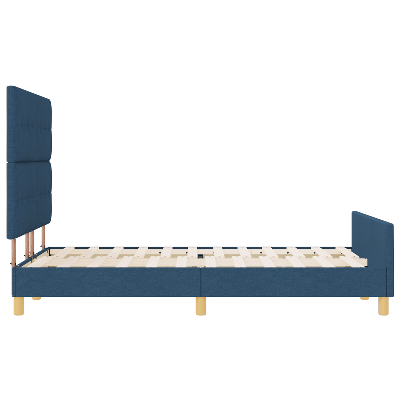 Casa si Gradina - Mobilier - Paturi si accesorii - Paturi - Cadru de pat, albastru, 160x200 cm, textil - Infinity.ro