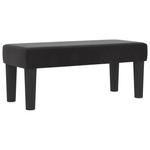 Casa si Gradina - Mobilier - Paturi si accesorii - Paturi - Pat cu Arcuri si Saltea & Banca Negru 90x190 cm Catifea - Infinity.ro