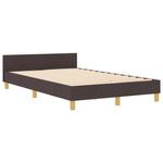 Casa si Gradina - Mobilier - Paturi si accesorii - Paturi - Cadru de pat, maro inchis, 120x190 cm, textil - Infinity.ro