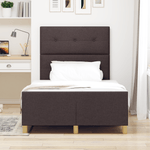 Casa si Gradina - Mobilier - Paturi si accesorii - Paturi - Cadru de pat, maro inchis, 120x190 cm, textil - Infinity.ro
