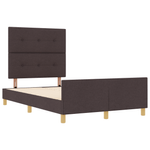 Casa si Gradina - Mobilier - Paturi si accesorii - Paturi - Cadru de pat, maro inchis, 120x190 cm, textil - Infinity.ro