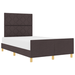 Casa si Gradina - Mobilier - Paturi si accesorii - Paturi - Cadru de pat, maro inchis, 120x200 cm, textil - Infinity.ro