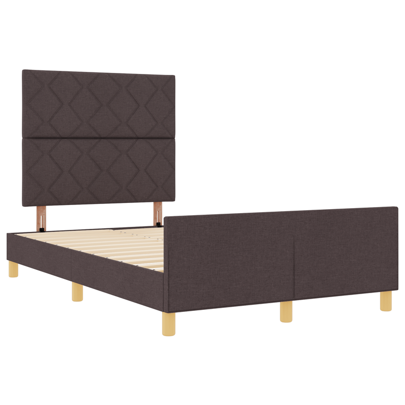 Casa si Gradina - Mobilier - Paturi si accesorii - Paturi - Cadru de pat, maro inchis, 120x200 cm, textil - Infinity.ro