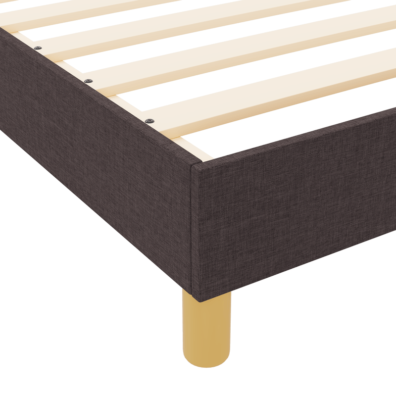 Casa si Gradina - Mobilier - Paturi si accesorii - Paturi - Cadru de pat, maro inchis, 120x200 cm, textil - Infinity.ro