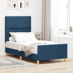 Casa si Gradina - Mobilier - Paturi si accesorii - Paturi - Cadru de pat, albastru, 90x200 cm, textil - Infinity.ro