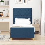 Casa si Gradina - Mobilier - Paturi si accesorii - Paturi - Cadru de pat, albastru, 90x200 cm, textil - Infinity.ro