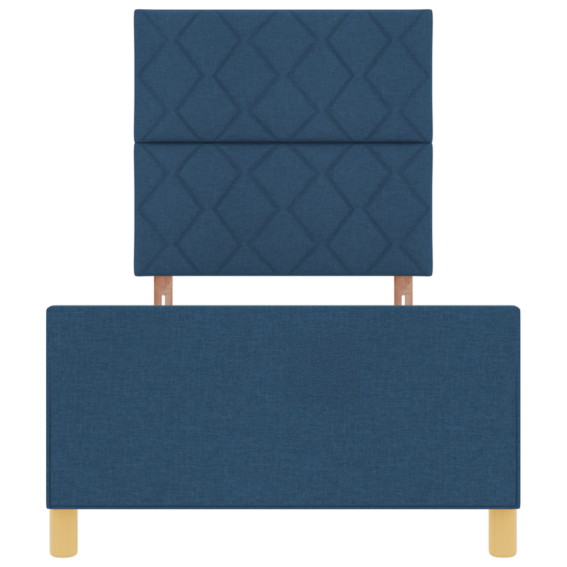 Casa si Gradina - Mobilier - Paturi si accesorii - Paturi - Cadru de pat, albastru, 90x200 cm, textil - Infinity.ro