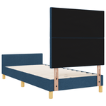 Casa si Gradina - Mobilier - Paturi si accesorii - Paturi - Cadru de pat, albastru, 90x200 cm, textil - Infinity.ro