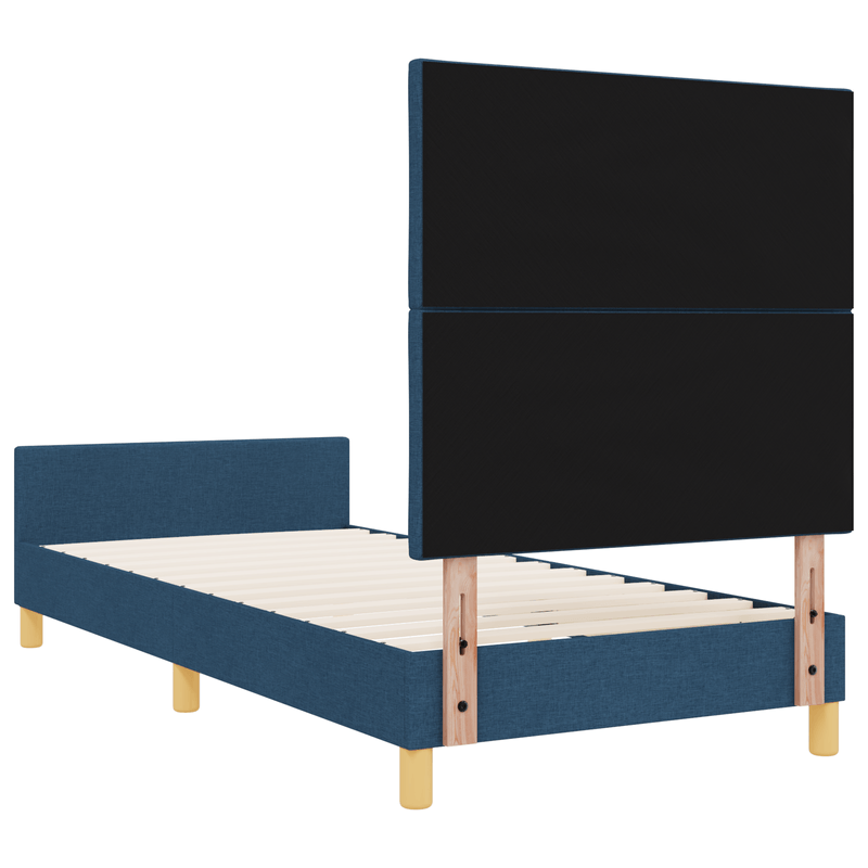 Casa si Gradina - Mobilier - Paturi si accesorii - Paturi - Cadru de pat, albastru, 90x200 cm, textil - Infinity.ro