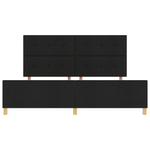 Casa si Gradina - Mobilier - Paturi si accesorii - Paturi - Cadru de pat, negru, 200x200 cm, textil - Infinity.ro