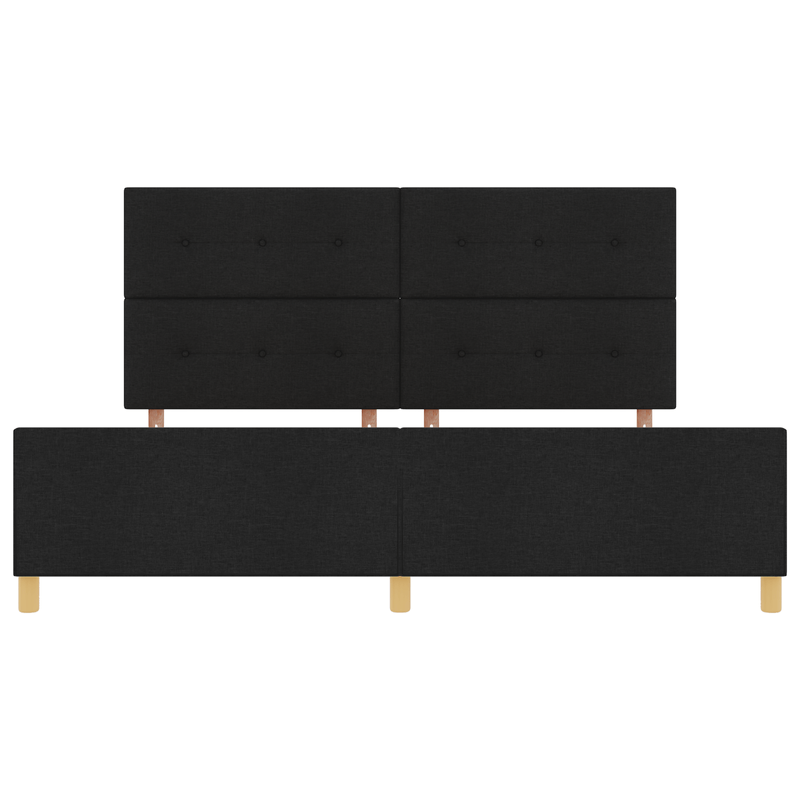 Casa si Gradina - Mobilier - Paturi si accesorii - Paturi - Cadru de pat, negru, 200x200 cm, textil - Infinity.ro