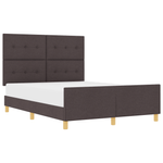 Casa si Gradina - Mobilier - Paturi si accesorii - Paturi - Cadru de pat, maro inchis, 140x200 cm, textil - Infinity.ro