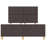 Casa si Gradina - Mobilier - Paturi si accesorii - Paturi - Cadru de pat, maro inchis, 140x200 cm, textil - Infinity.ro