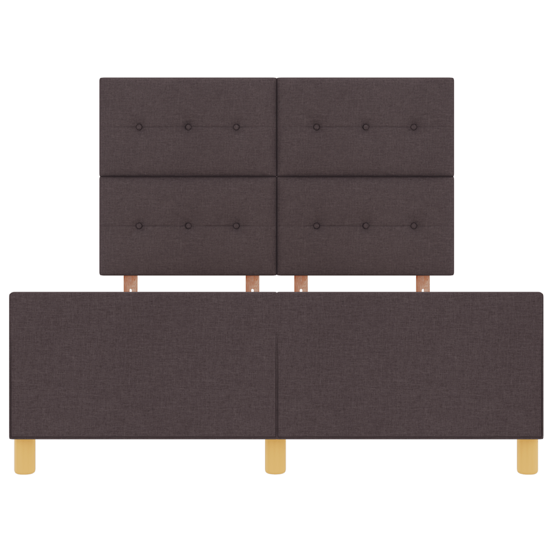 Casa si Gradina - Mobilier - Paturi si accesorii - Paturi - Cadru de pat, maro inchis, 140x200 cm, textil - Infinity.ro