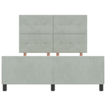 Casa si Gradina - Mobilier - Paturi si accesorii - Paturi - Cadru de pat, gri deschis, 140x190 cm, catifea - Infinity.ro