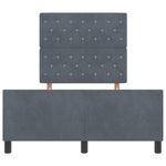Casa si Gradina - Mobilier - Paturi si accesorii - Paturi - Cadru de pat, gri inchis, 120x190 cm, catifea - Infinity.ro