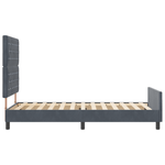 Casa si Gradina - Mobilier - Paturi si accesorii - Paturi - Cadru de pat, gri inchis, 90x190 cm, catifea - Infinity.ro