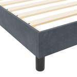 Casa si Gradina - Mobilier - Paturi si accesorii - Paturi - Cadru de pat, gri inchis, 90x190 cm, catifea - Infinity.ro
