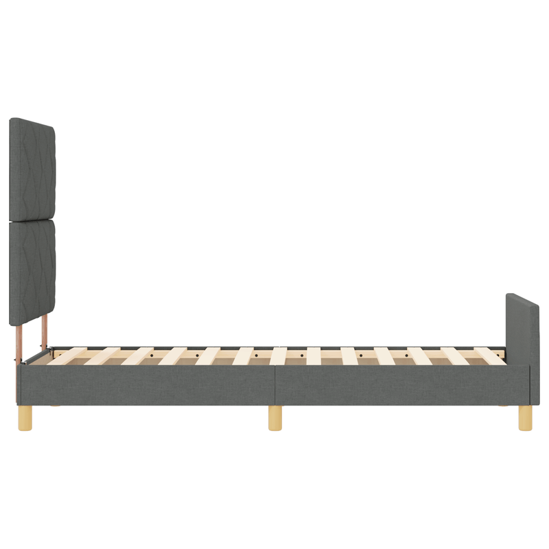 Casa si Gradina - Mobilier - Paturi si accesorii - Paturi - Cadru de pat, gri inchis, 80x200 cm, textil - Infinity.ro