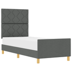 Casa si Gradina - Mobilier - Paturi si accesorii - Paturi - Cadru de pat, gri inchis, 80x200 cm, textil - Infinity.ro