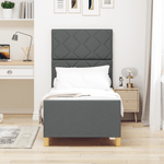 Casa si Gradina - Mobilier - Paturi si accesorii - Paturi - Cadru de pat, gri inchis, 80x200 cm, textil - Infinity.ro