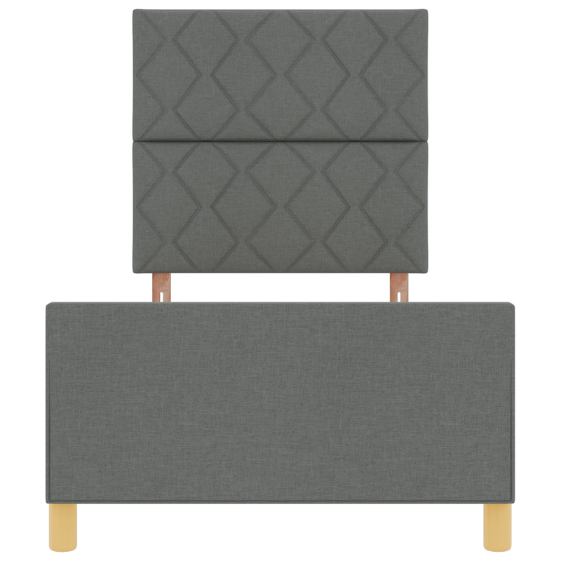 Casa si Gradina - Mobilier - Paturi si accesorii - Paturi - Cadru de pat, gri inchis, 90x200 cm, textil - Infinity.ro