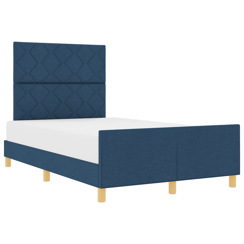 Casa si Gradina - Mobilier - Paturi si accesorii - Paturi - Cadru de pat, albastru, 120x200 cm, textil - Infinity.ro
